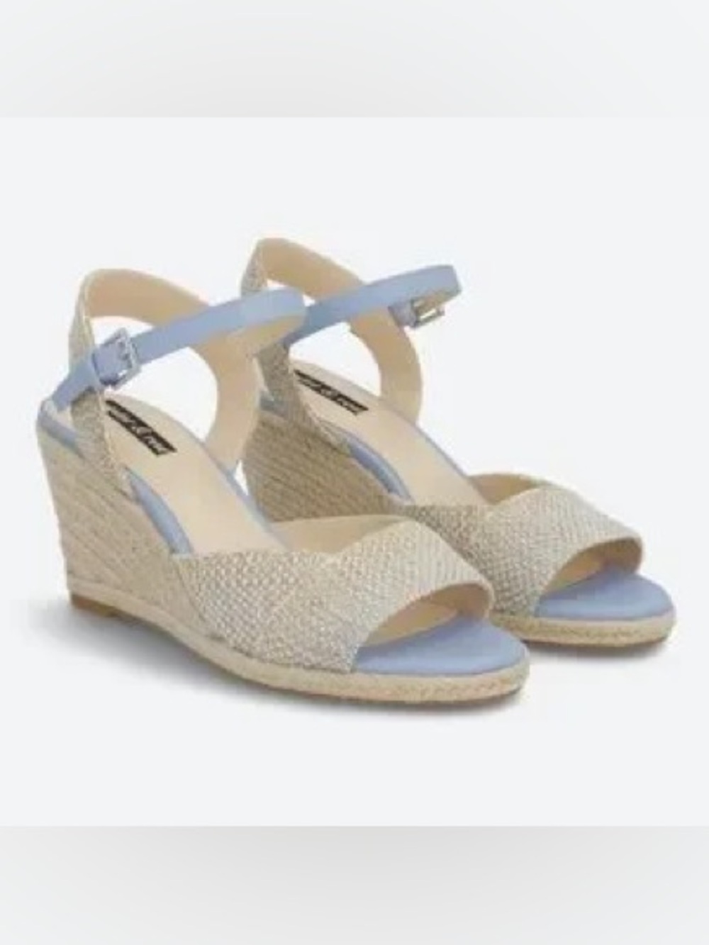 NEW Violet & Red Stitch Fix "Micah" Textured Espadrille Wedge Sandals 9W